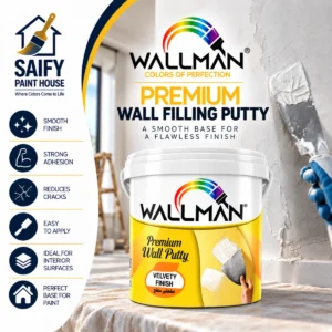 Wallman Wall Filling Putty interior wall filler — available at Saify Paint House Karachi