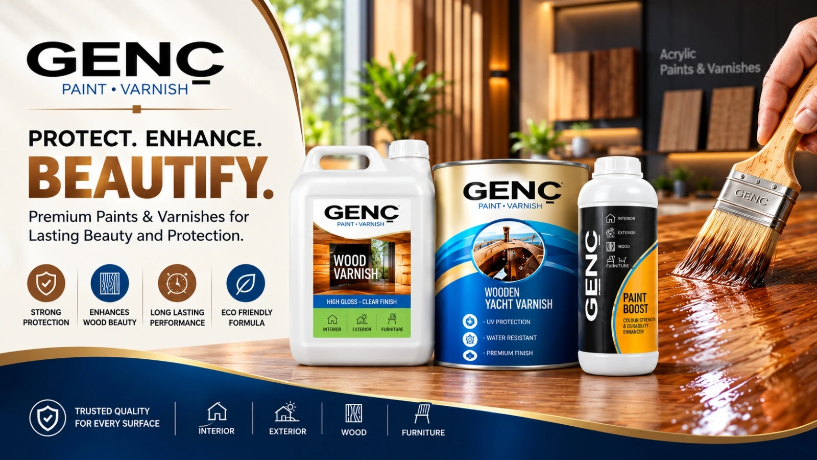 Genc Wood Coating authorized dealer Karachi — Saify Paint House